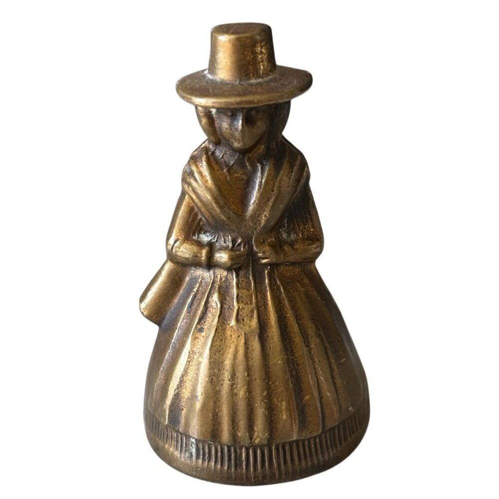Vintage Welsh Lady Solid Brass MCM Bell